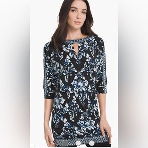 White House black market whbm beautiful printed tunic XS